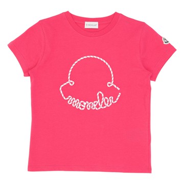 Moncler Enfant Kids logo 粉色 T-Shirt