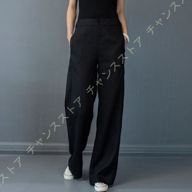 ワイドパンツ レディース リネン ワイドパンツ イージーパンツ ボトムス パンツ ストレッチ 伸縮性 リネン混 接触涼感 綿混パンツ イージーワイド パンツ 麻 通販 Lineポイント最大0 5 Get Lineショッピング