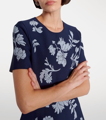 Carolina Herrera Floral jacquard midi dress