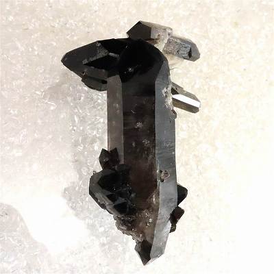 米国アーカンソー州産　黒水晶 モリオン　クラスター　証明書付 178.1g