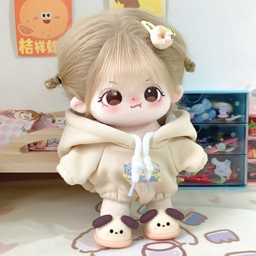 【可動換裝】棉花娃娃 20cm有骨架裸娃 娃衣 娃物 配件 毛絨公仔 玩偶 可動關節 多套服裝 收藏展示 送禮佳品