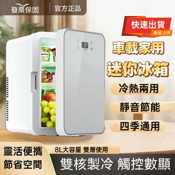 隔日達！車家兩用 冷/暖兩用冰箱❄️保溫冰箱 8L車載/家用冰箱 110V+12V車用 小型冰櫃 迷你小冰箱 USB供電