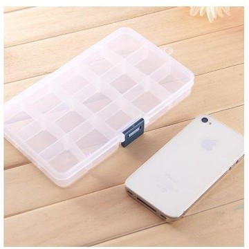 台灣現貨❤️15格 分格收納盒 透明盒 分隔收納盒 零件盒 首飾盒 塑膠儲物盒 收納盒 飾品盒 分格盒