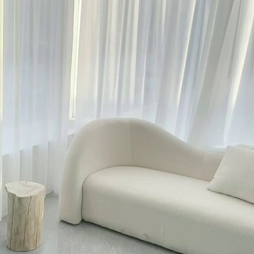 優樂悅~網紅款侘寂風異形沙發輕奢創意婚紗服裝店辦公室美容院沙發羊羔絨