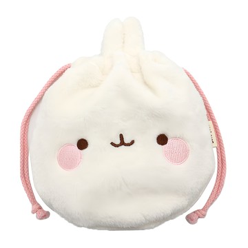 MOLANG 萌浪兔 束口袋  大臉萌浪兔  20×18cm