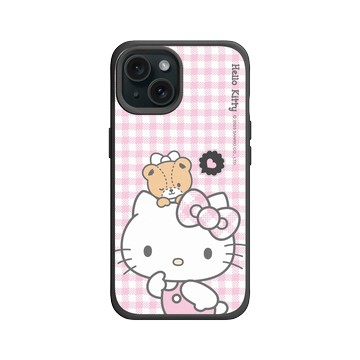 iPhone 15 SolidX 黑 - 三麗鷗-Hello Kitty - Hello Kitty & Tiny Chum