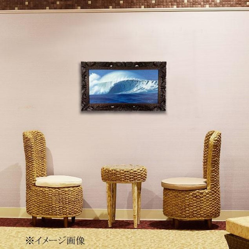 波の絵 windy 73×43cm 額付き 海の絵 波 アート サーフィン バリアート アジアン雑貨 リゾート インテリア | LINEブランドカタログ