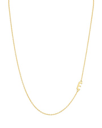 Argento Vivo Asymmetrical Initial Necklace in 18K Gold-Plated Sterling Silver, 16