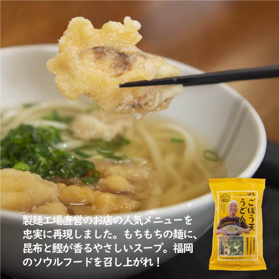 うどん 博多ごぼう天うどん 6食セット 田中の麺家 九州 福岡 お取り寄せ グルメ 福よかマーケット