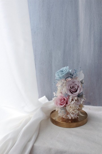 永生花開幕禮/永生花金屬玻璃罩