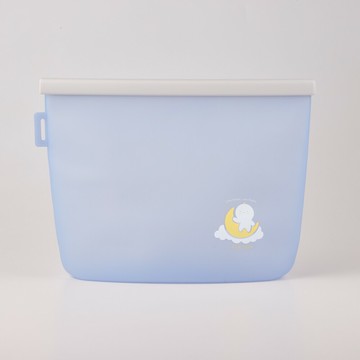 【仁舟淨塑】雲朵好矽袋2000ml - 潛水藍 | 矽膠食物袋/保鮮袋/舒肥袋