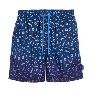 Playshoes 抗UV防曬速乾男童海灘褲 兒童泳裝 海邊玩水必備  110/116  漸層字母 深藍色  1入