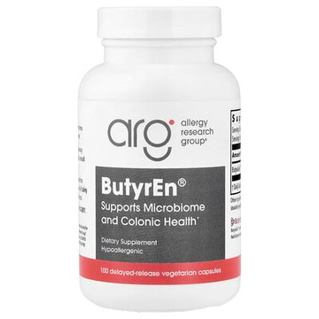 Allergy Research Group, ButyrEn®，100 粒緩釋素食膠囊（每粒膠囊 200 毫克）