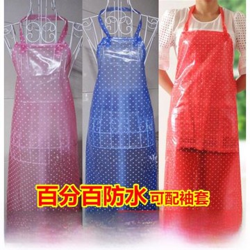 100%防水圍裙 pvc防油廚房清潔家居工廠成人男女寵物店水產游泳館