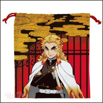 期間限定 鬼滅之刃 束口袋 煉獄杏壽郎  | 鬼滅之刃  煉獄杏壽郎 周邊 束口袋 袋子 鬼殺隊 柱 | 日本必買 | 日本樂天熱銷