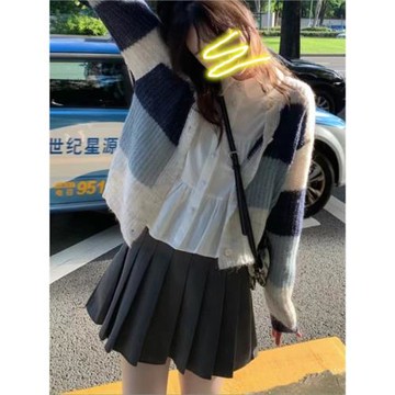 大碼咖色百褶裙女秋冬季高腰包臀a字半身裙胖mm百搭顯瘦灰色短裙