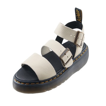 Dr.Martens 馬汀 GRYPHON QUAD 厚底三條寬帶羅馬涼鞋 雙扣環露趾魚嘴鞋 夏季休閒皮革馬丁 30752292