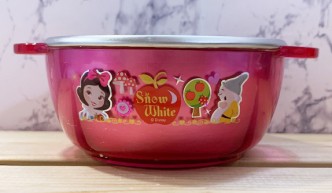 【震撼精品百貨】白雪公主七矮人_Snow White~韓國 迪士尼公主系列雙把不銹鋼碗#05749
