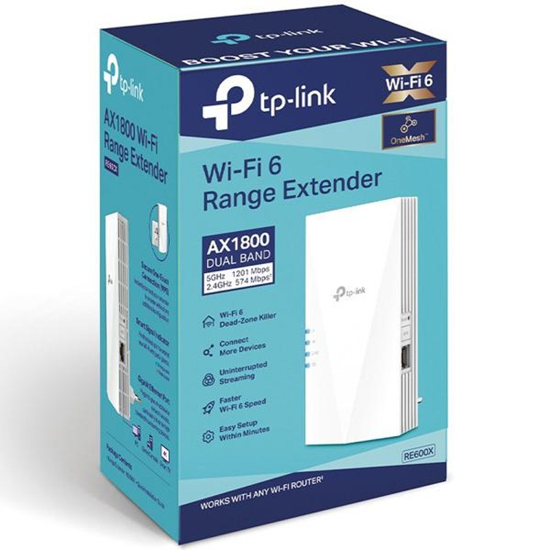 TP-Link(ティーピーリンク) RE600X AX1800 Wi-Fi 6中継器 - ルーター