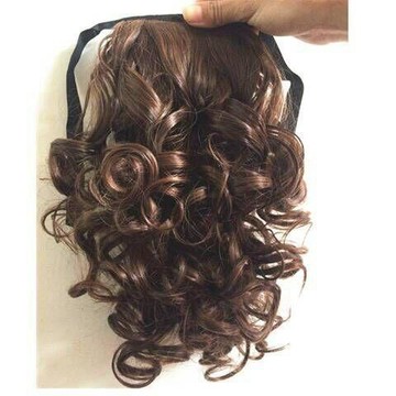 假髮馬尾 短款綁帶式 小捲馬尾 大波浪蓬鬆 假髮片 女 HR91 名資深常客