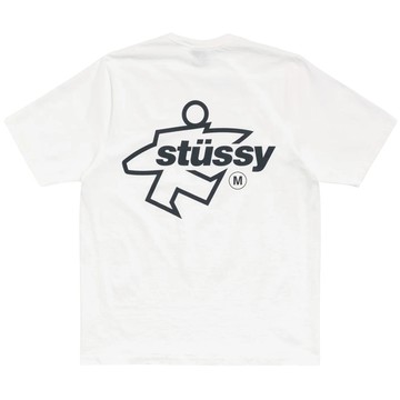 STUSSY 1905180 SURF SIZE PIGMENT DYED TEE 短T (水洗白色)