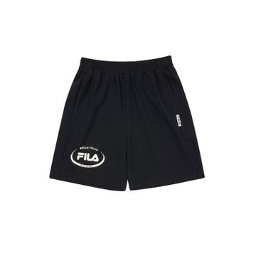 FILA KIDS 童針織短褲-黑色 1SHA-4403-BK
