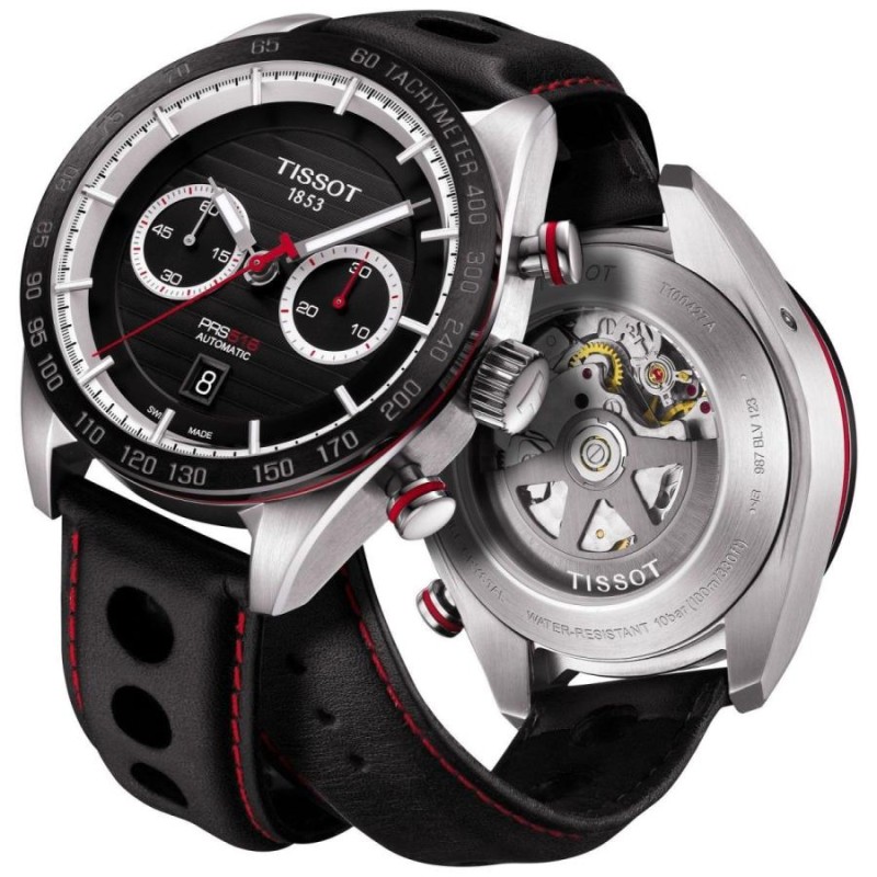 TISSOT[ティソ] T100.427.16.051.00 T-Sport T-スポーツ PRS 516 レザー オートマティック クロノグラフ  メンズウォッチ 腕時計 MENS 男性用 T1004271605100 | LINEブランドカタログ