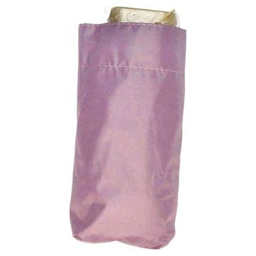 極輕秒涼防曬黑膠晴雨兩用口袋傘 附貼心收納盒 收納: 6*6*15cm 展開: 52*99 cm  薰衣草紫