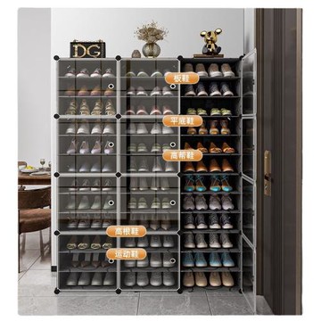 輕奢玄關鞋柜入戶置物架宿舍臥室儲物房門鞋靴可用自由拼裝