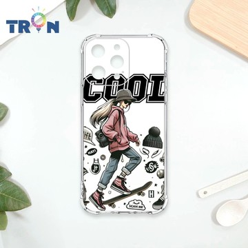 TRON IPHONE 15 PRO MAX 雜誌風潮流女孩 四角防摔 軟殼 手機殼