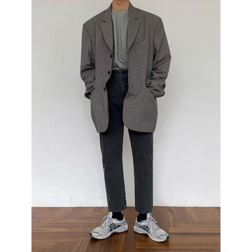 MRCYC牛仔褲男士春秋季復古韓系寬松直筒痞帥百搭九分休閑長褲子