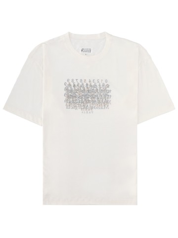 maison margiela t-shirt con stampa