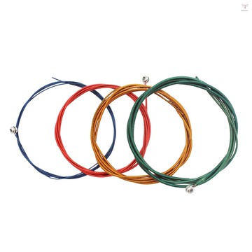 Toyutw)irin 4Pcs 電貝司弦鋼弦用於電貝司進口六角鋼芯樂器配件貝司吉他弦