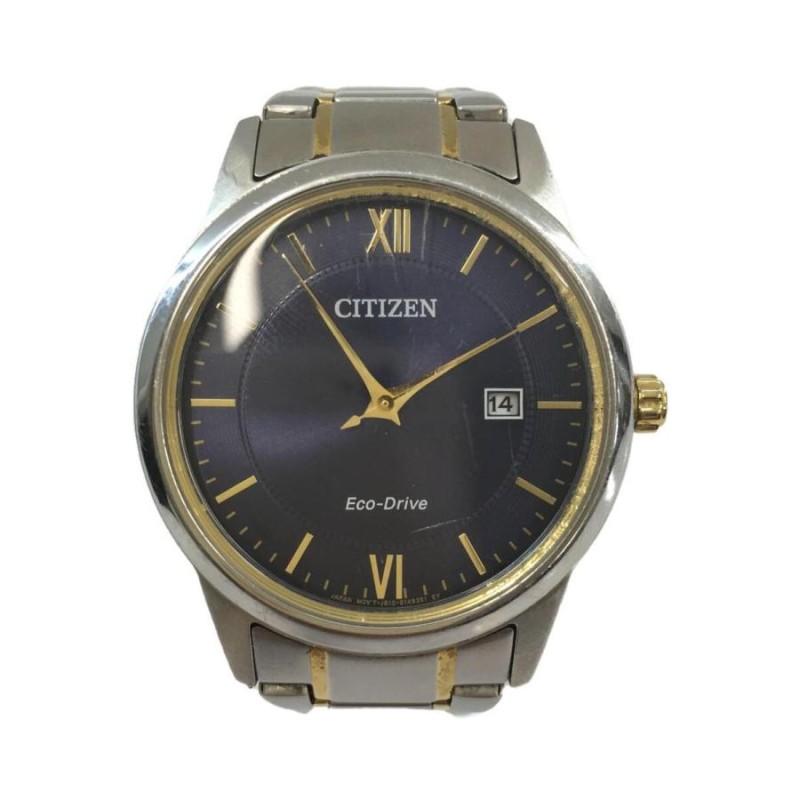 CITIZEN◇ソーラー腕時計/アナログ/ステンレス/シルバー/ブルー/J810-S097223/箱付 | LINEショッピング