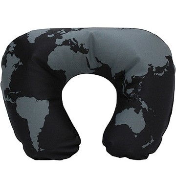 《DQ》好拆洗充氣枕-地圖-- 午睡枕 飛機枕 旅行枕 護頸枕 U行枕