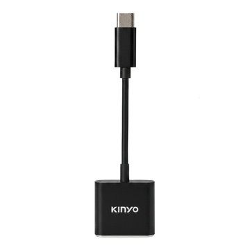 Kinyo Type-C 轉 3.5mm + Type-C 轉接線 28 x 8 x 102mm 8g  CB-351  1盒