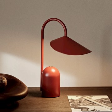 丹麥 Ferm Living ARUM 無線桌燈 赤紅