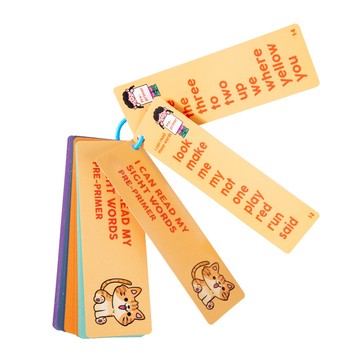 「伶俐系列」兒童小學生英語高頻詞認知學習卡全套環扣式隨身攜帶益智玩具