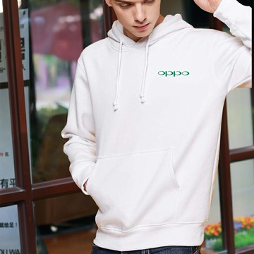 OPPO套頭衛衣工作服定制適用于華為手機店男女工裝工服印logo加絨