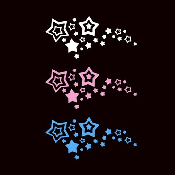反光屋FKW 星心 星星 星 小 銀白 DIY  反光貼紙 高亮度防水耐曬 STAR 流星 星空 可愛貼紙 機車反光貼紙