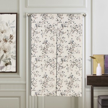 金果仿紗印花半遮光雙層長門簾90x150cm 1件