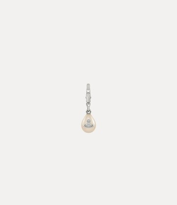 Vivienne Westwood Man. Claude Single Earring Silver Swarovski Pearls Men