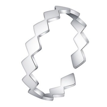 現貨+預購 925純銀戒指開口戒-幾何方形亮面生日情人節聖誕節禮物女飾品73qj24【獨家進口】【米蘭精品】