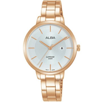 ALBA 雅柏錶 簡約百搭時尚女錶 VJ22-X373K(AH7AJ2X1)-32mm-白面鋼帶【刷卡回饋 分期0利率】【APP下單點數13倍送】