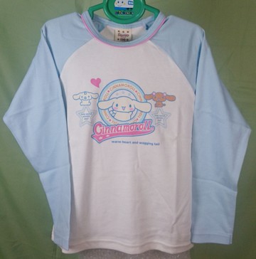 【震撼精品百貨】大耳狗 Cinnamoroll喜拿狗~長袖T_藍袖_圈圈