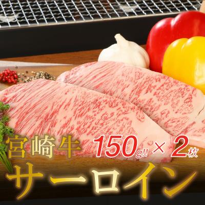 ふるさと納税 木城町 宮崎牛　サーロインステーキ　300g(150g×2枚)