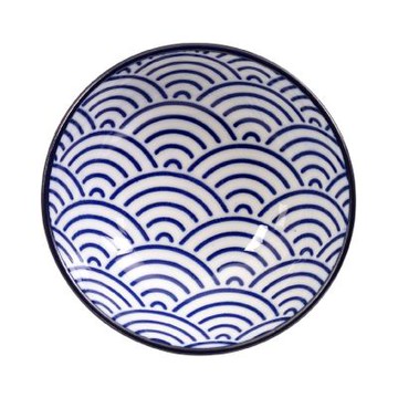 《Tokyo Design》瓷製醬料碟-浪紋藍9cm-- 醬碟 醬油碟 小碟子 小菜碟