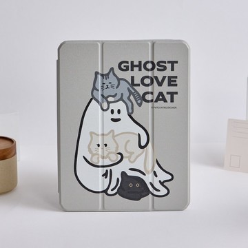 Percentage貓咪圍繞強悍磁吸iPad三折保護殼