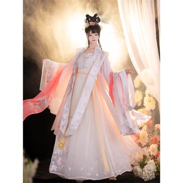 【如夢霓裳丨花昱】宋制漢服女裝對襟襦裙霞披鳳凰刺繡一片式重工