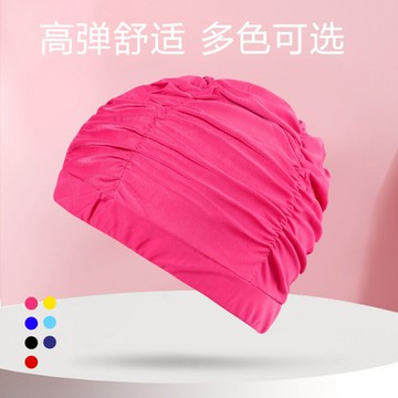 泳帽女不勒頭長發顯臉小女士ins遊泳帽男潮成人浴帽鑫弘-戶外運動